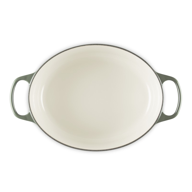 Cocotte Fonte Signature Ovale 6,3 L Vert Thym (31 cm)  - Le Creuset
