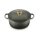 Cocotte Fonte Signature Ronde 4,2 L Vert Thym (24 cm)  - Le Creuset