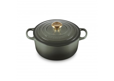 Cocotte Fonte Signature Ronde 4,2 L Vert Thym (24 cm)  - Le Creuset