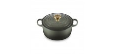 Cocotte Fonte Signature Ronde 4,2 L Vert Thym (24 cm) 