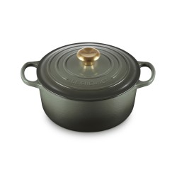 Cocotte Fonte Signature Ronde 4,2 L Vert Thym Edition Limitée (24 cm) 