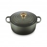 Cocotte Fonte Signature Ronde 4,2 L Vert Thym (24 cm) 