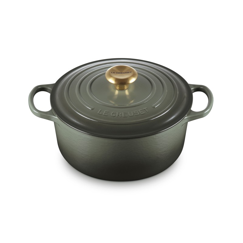 Cocotte Fonte Signature Ronde 4,2 L Vert Thym (24 cm)  - Le Creuset