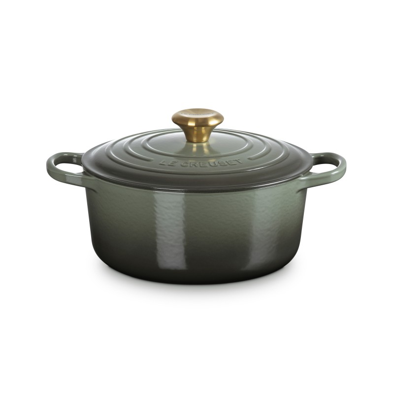Signature Ronde Gietijzeren Stoofpot 4,2 L Tijm Groen (24 cm) - Le Creuset
