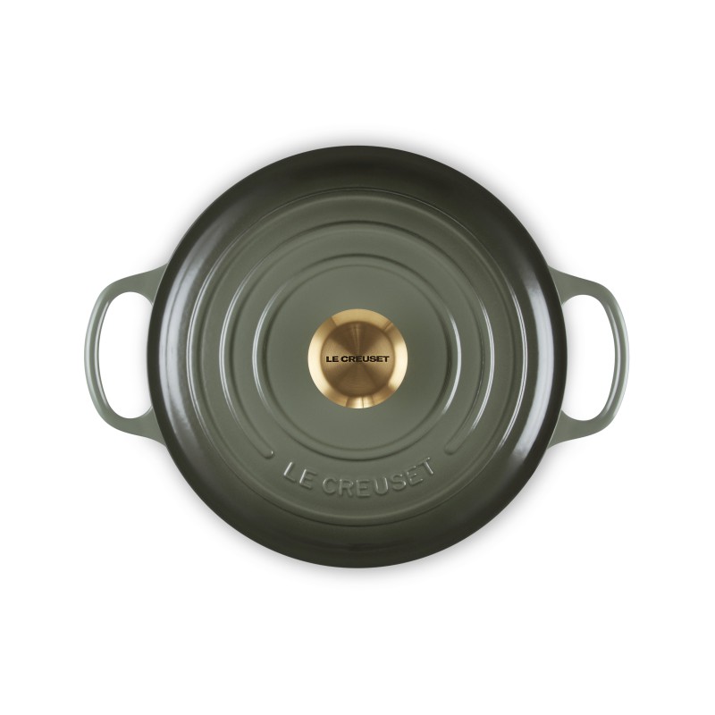 Cocotte Fonte Signature Ronde 4,2 L Vert Thym (24 cm)  - Le Creuset