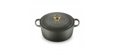 Cocotte Fonte Signature Ronde 6,7 L Vert Thym (28 cm) 