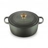 Cocotte Fonte Signature Ronde 6,7 L Vert Thym (28 cm) 