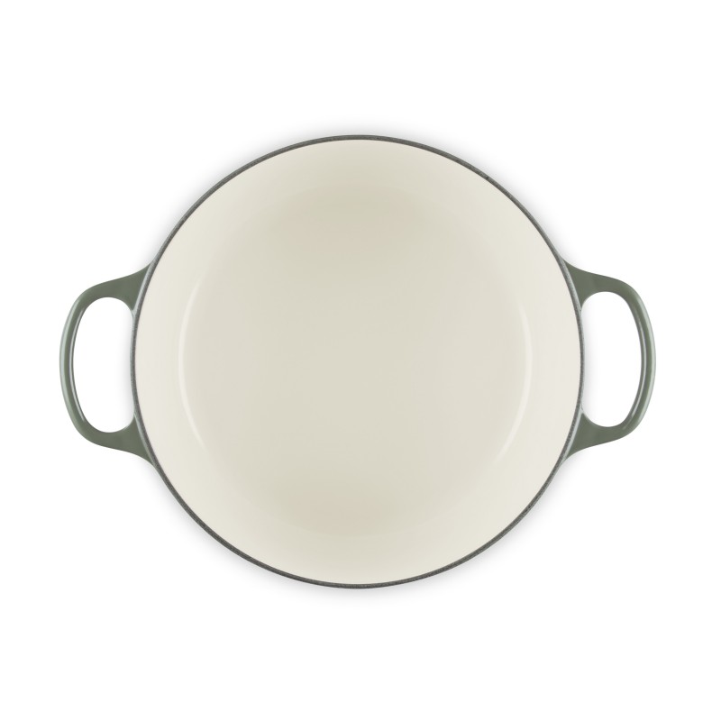 Signature Ronde Gietijzeren Braadpan 6,7 L Tijm Groen  (28 cm) - Le Creuset