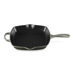 Poêle en Fonte Skillet Grill Carré 26 cm Vert Thym Edition Limitée  - Le Creuset Poêle en Fonte Skillet Grill Carré 26 cm Vert Thym Edition Limitée  - Le Creuset