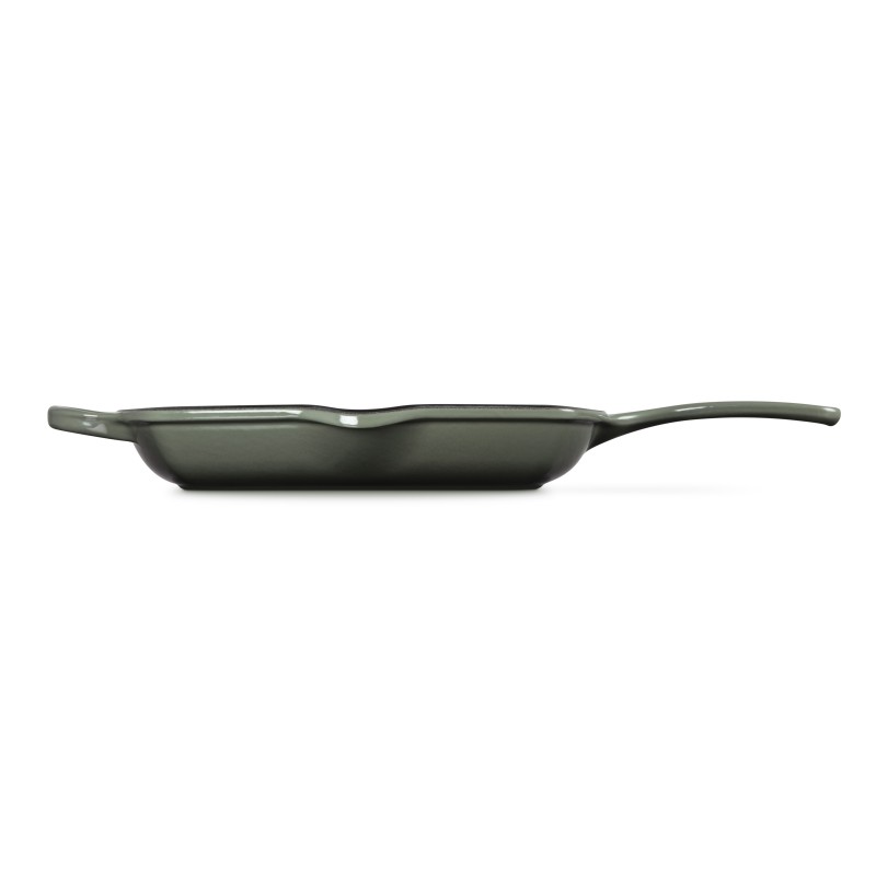 Poêle en Fonte Skillet Grill Carré 26 cm Vert Thym - Le Creuset