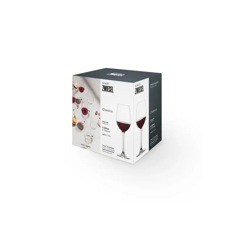 SCHOTT ZWIESEL Burgundy Classico Rode Wijnglas Set Van 6 - Tritan Kristal, Vaatwasmachinebestendig