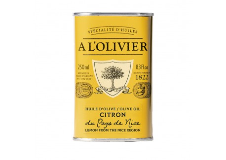 Huile d'Olive Citron Au Pays de Nice 250 ml  - A l'Olivier