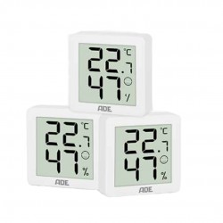 Digitale Thermo-Hygrometer Wit Set 3 dlg