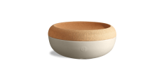 Grande Coupe de Conservation avec Couvercle 6,5 L Argile Blanc Cassé
