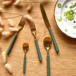 Fantasia Millenium Bestek 24 dlg Verde Oro - Mepra