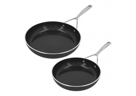Alu Pro 5 Ceraforce Set van 2 koekenpannen met antiaanbaklaag 24 en 28 cm - Demeyere