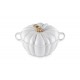 Gietijzeren Cocotte Pompoen 3,7 L Wit Gold (24 cm) - Le Creuset