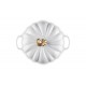 Gietijzeren Cocotte Pompoen 3,7 L Wit Gold (24 cm) - Le Creuset