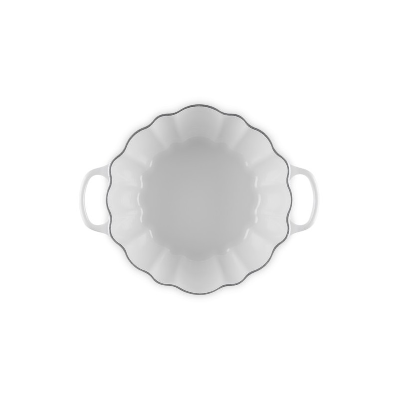 Gietijzeren Cocotte Pompoen 3,7 L Wit Gold (24 cm) - Le Creuset