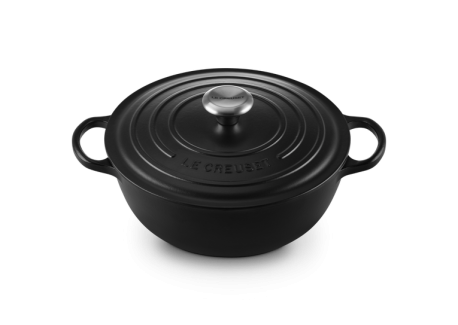 Marmite Fonte Ronde 4,1 L Noir Mat (26 cm)  - Le Creuset