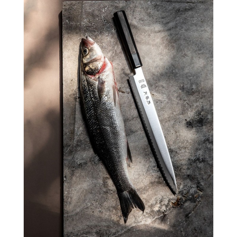 Wasabi Black Yanagiba Couteau à sushi/sashimi 24 cm - Kai