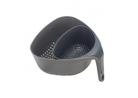 Nest Colander Passoire 2 pcs Gris Anthracite - Joseph Joseph