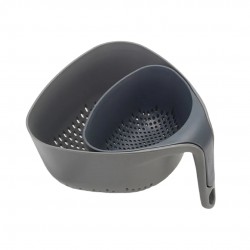 Nest Colander Vergiet Driehoek 2 dlg Antracietgrijs - Joseph Joseph Nest Colander Vergiet Driehoek 2 dlg Antracietgrijs - Joseph Joseph