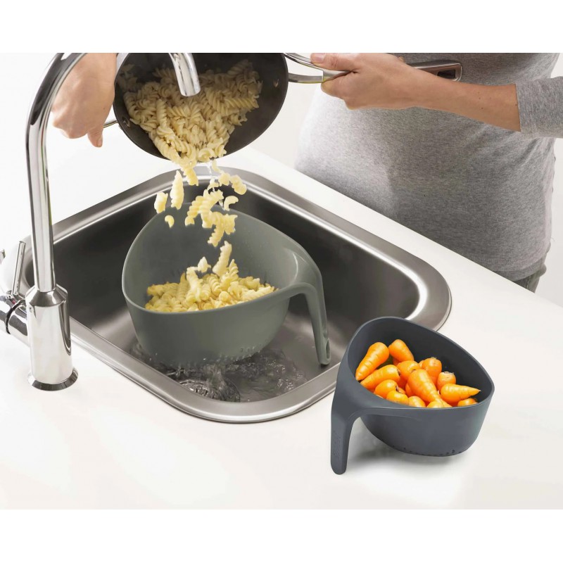 Nest Colander Passoire 2 pcs Gris Anthracite - Joseph Joseph