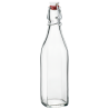 Swing Glazen Vierkante Fles met Beugelsluiting 1 L