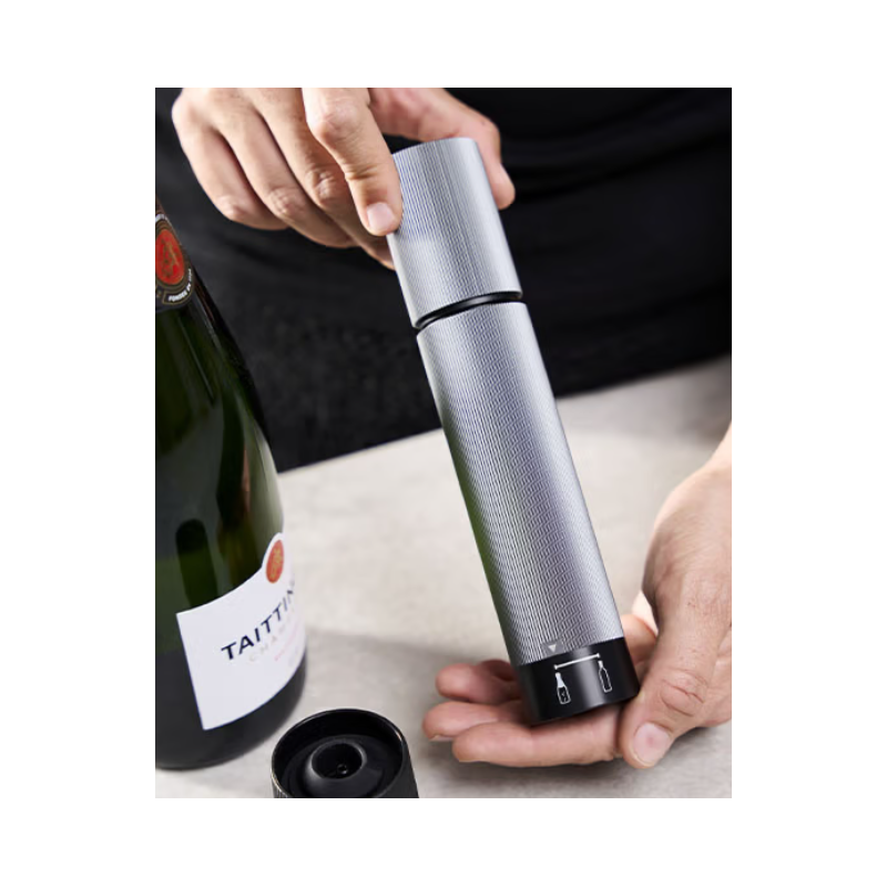Line Preserve Duo Pompe à Vin et Champagne Manuelle 20 cm Carbone - Peugeot