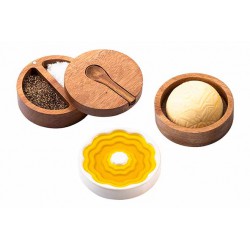 Coupelle à Huile d'Olive, Beurrier et Pot à Sel/Epices Set 3 pcs  - Style de Vie
