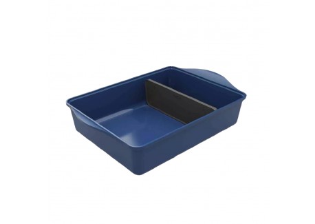 Incroyable Ovenschaal met 2 Rechthoekige Compartimenten Bosbessenblauw 40x30 - Cookut