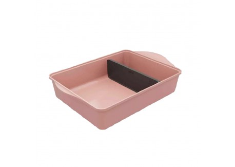 Incroyable Ovenschaal met 2 Rechthoekige Compartimenten roze guimauve 40x30 - Cookut