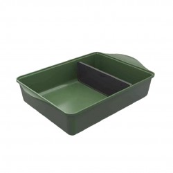 Incroyable Ovenschaal met 2 Rechthoekige Compartimenten Varen Groen 40x30 - Cookut Incroyable Ovenschaal met 2 Rechthoekige Compartimenten Varen Groen 40x30 - Cookut