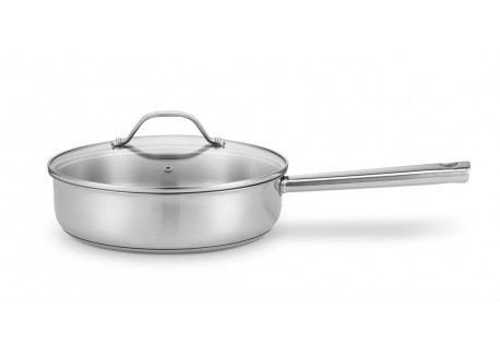 Cicla 3 Gerecycleerde RVS Sauteerpan met Deksel 24 cm 3,2 l - Beka Cookware