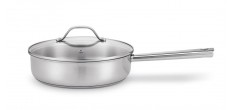 Cicla Sauteuse Inox Recyclé avec Couvercle en Verre 24 cm 3,2 l