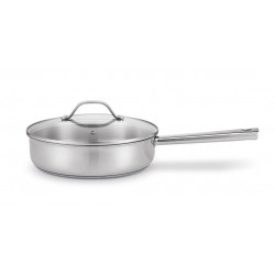 Cicla 3 Gerecycleerde RVS Sauteerpan met Deksel 24 cm 3,2 l - Beka Cookware