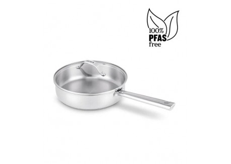 Beka Chef RVS antiaanbakpan met zijhandgrepen 16 cm