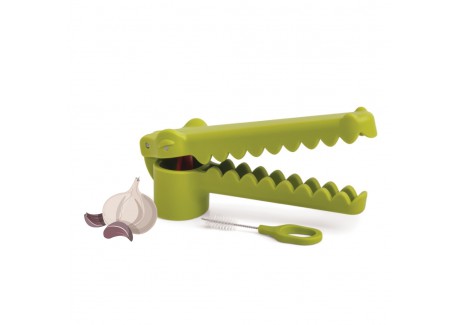 Garligator Presse Ail Crocodile Vert + Brosse de Nettoyage - Ototo