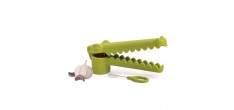 Garligator Presse Ail Crocodile Vert + Brosse de Nettoyage