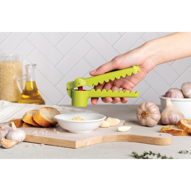 Garligator Presse Ail Crocodile Vert + Brosse de Nettoyage - Ototo
