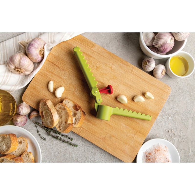 Garligator Presse Ail Crocodile Vert + Brosse de Nettoyage - Ototo