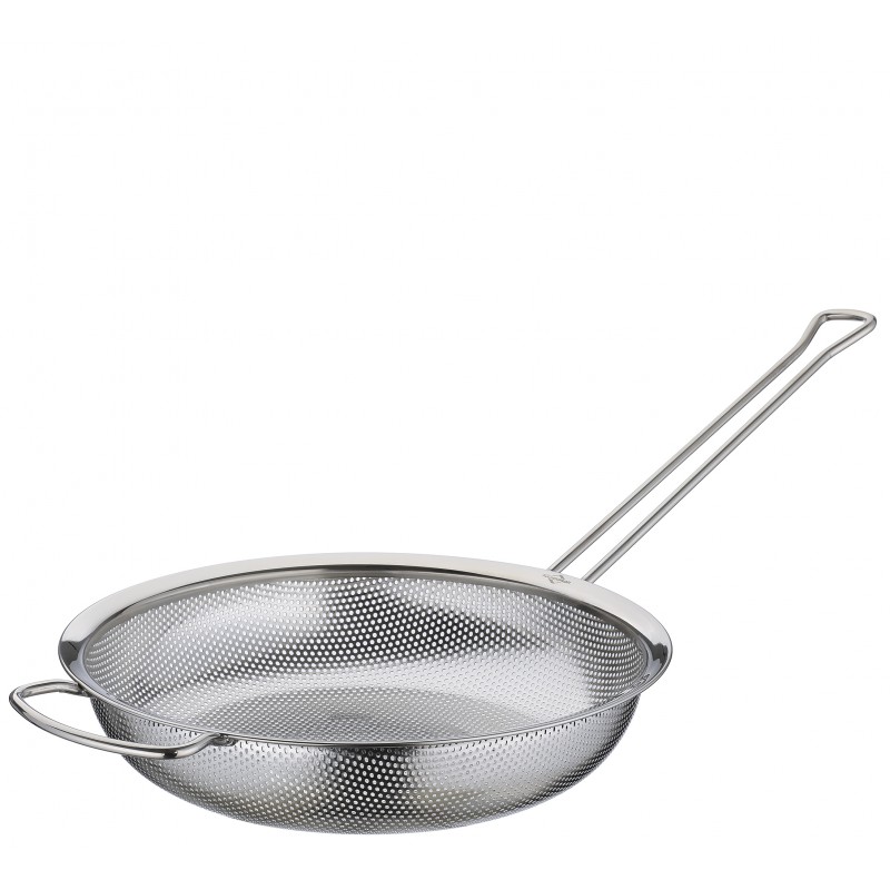 Passoire Plate avec Manche Inox Microperforée 24 cm - Kuchenprofi
