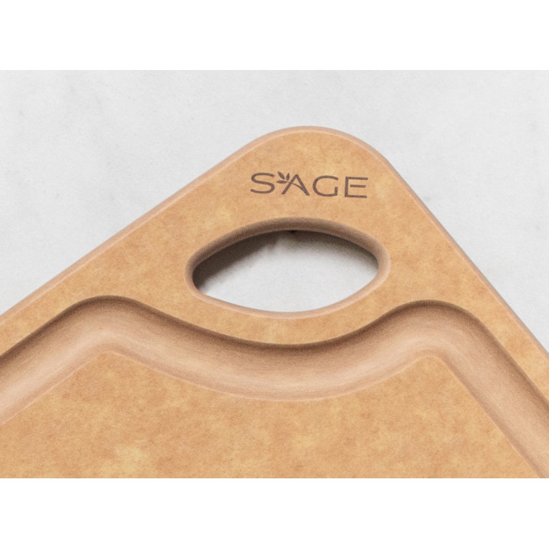 Planche à Découper Fine en Fibre de Bois Paperstone Récupérateur Jus 45x30 cm - Sage