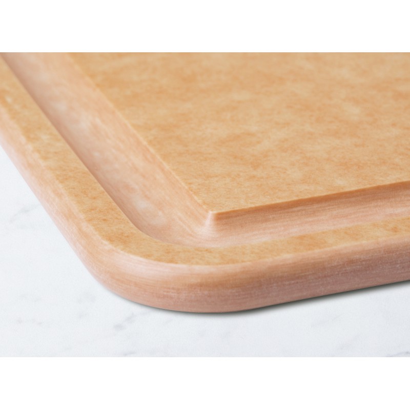 Dunne Snijplank van Paperstone-vezels 30x45 cm met sapopvangbak Naturel - Sage