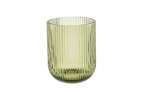 Twisty Verre à Eau 26 cl Vert  - Rose - Tulipani