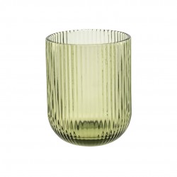 Twisty Verre à Eau 26 cl Vert - Rose - Tulipani