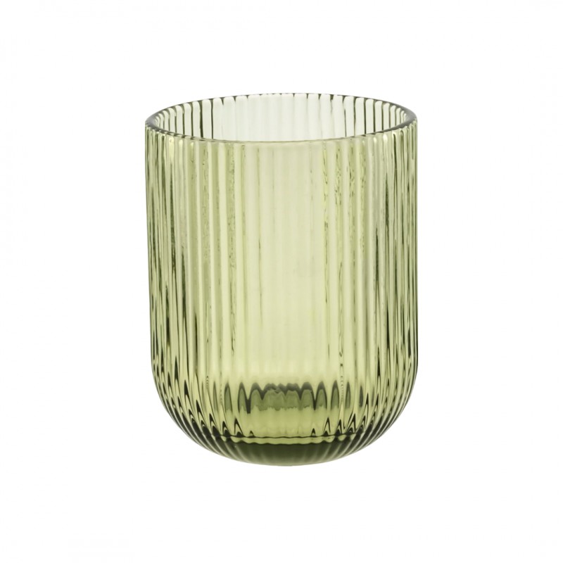 Twisty Verre à Eau 26 cl Vert - Rose - Tulipani