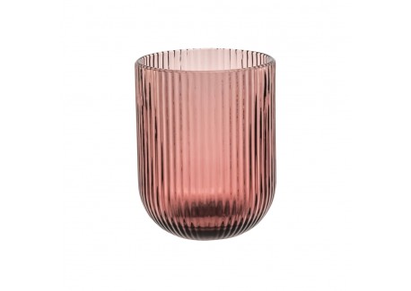 Twisty Waterglas 26 cl Grijs Roze - Rose - Tulipani