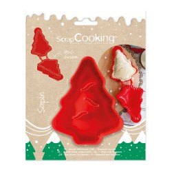 Mal voor Flap / Empanadas Kerstboom 11x9 cm - Scrapcooking Mal voor Flap / Empanadas Kerstboom 11x9 cm - Scrapcooking